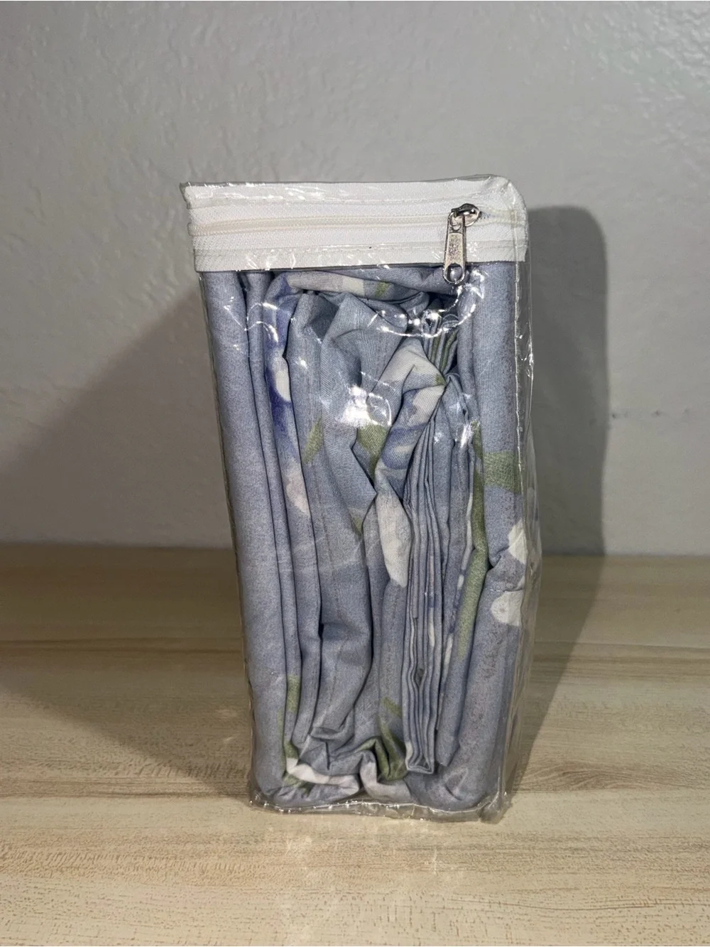 NWT JCPenney King Sheet Set 4 PC Bed Sheets Vintage Floral Iris Blue New